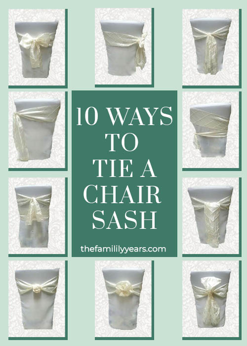 10 Ways to Tie a Chair Sash, Chair Sash Alternatives, Chair Sash Tutorial, How to Tie a Chair Sash