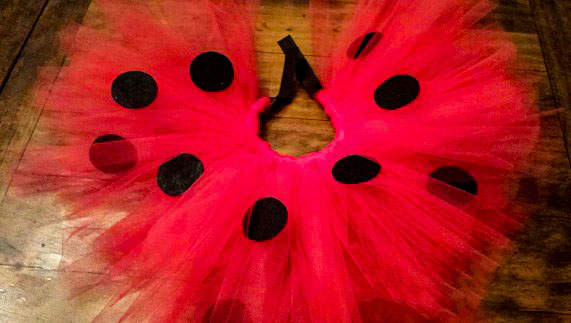 DIY Ladybug Costume Tutu