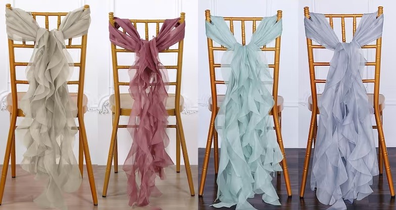 Ruffle Chair Sashes