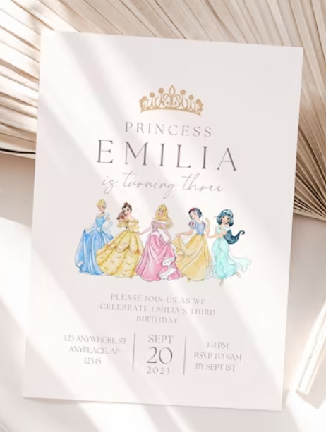 Disney Princess Invitation