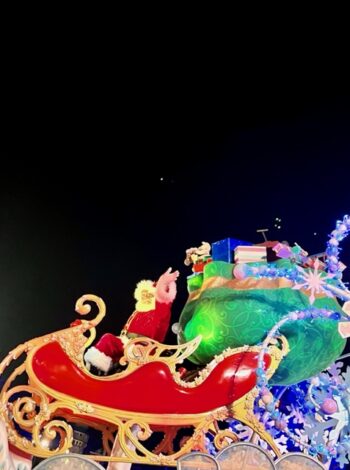 Santa Claus at Disney's Christmas Parade