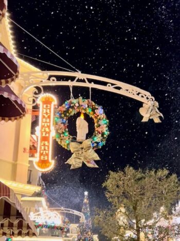 Snow on Main Street Disney World