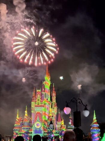 Fireworks at Disney's Christmas Party