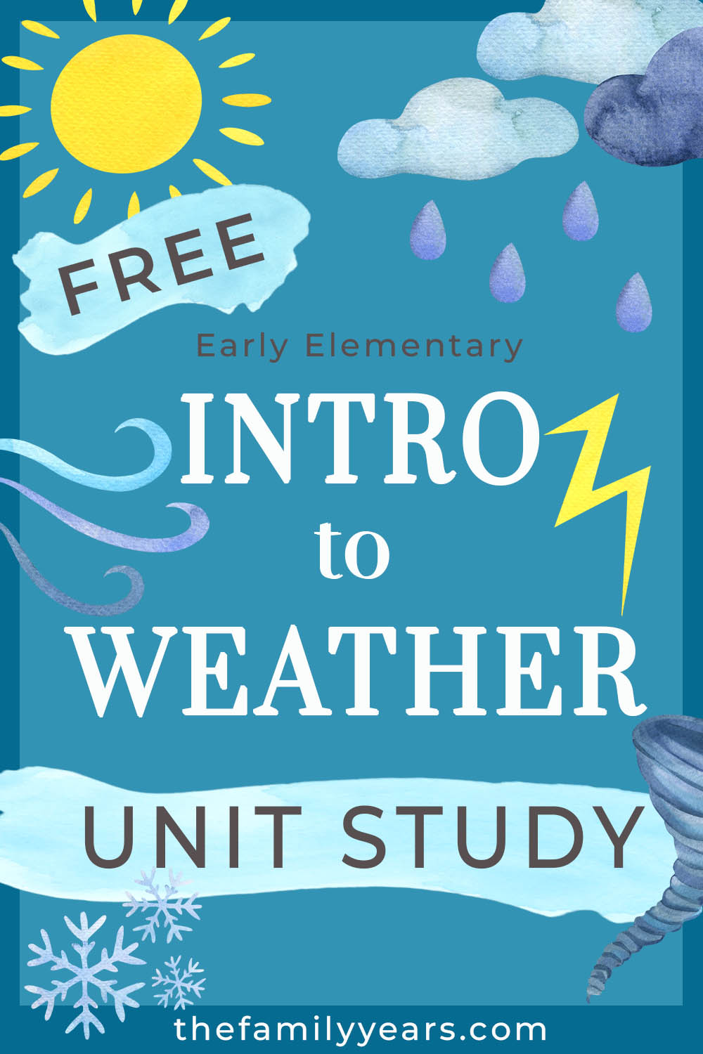 Intro to Weather Free Early Elementary Homeschool Unit Study